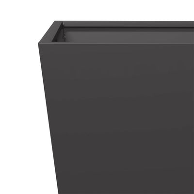Garden Planter Set of 2 Black Cold-rolled steel Large