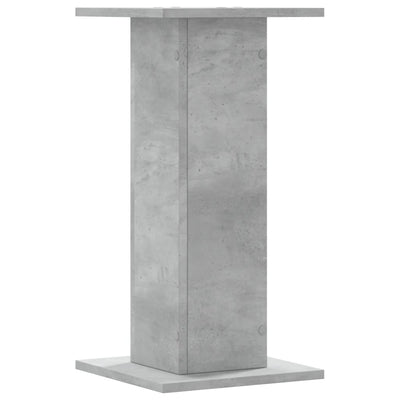 Plant Stands 2 pcs Concrete Grey 11.8x11.8x23.6" Engineered Wood
