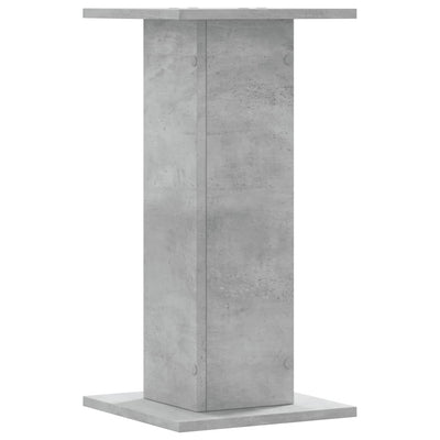Plant Stands 2 pcs Concrete Grey 11.8x11.8x23.6" Engineered Wood
