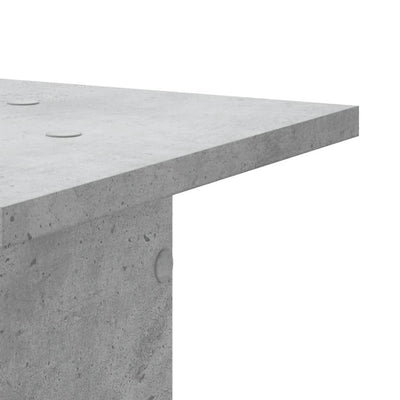 Plant Stands 2 pcs Concrete Grey 11.8x11.8x23.6" Engineered Wood