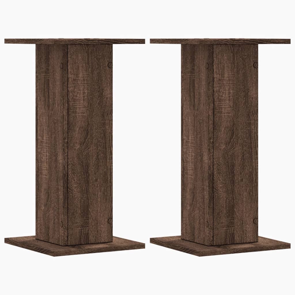 Plant Stands 2 pcs Brown Oak 11.8x11.8x23.6" Engineered Wood
