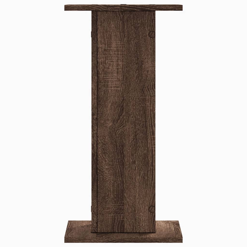Plant Stands 2 pcs Brown Oak 11.8x11.8x23.6" Engineered Wood