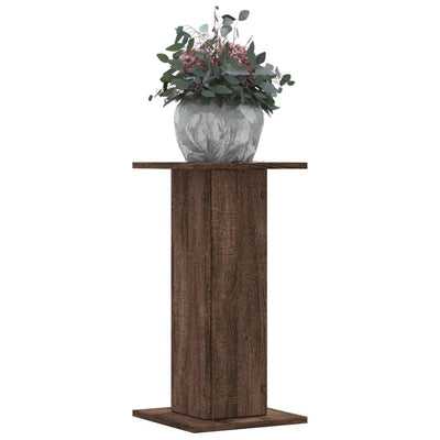 Plant Stands 2 pcs Brown Oak 11.8x11.8x23.6" Engineered Wood
