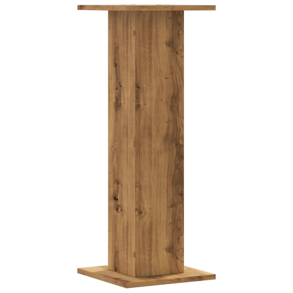 Plant Stands 2 pcs Artisian Oak 11.8x11.8x31.5" Engineered Wood