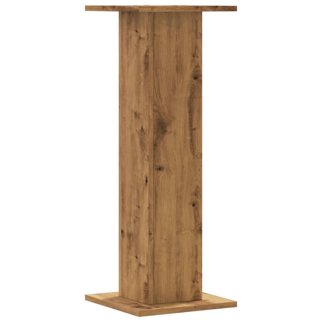 Plant Stands 2 pcs Artisian Oak 11.8x11.8x31.5" Engineered Wood