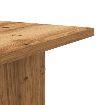 Plant Stands 2 pcs Artisian Oak 11.8x11.8x31.5" Engineered Wood