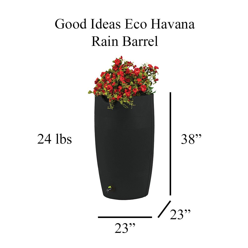 Impressions Eco Havana 50 Gallon Rain Saver - Recycled Material