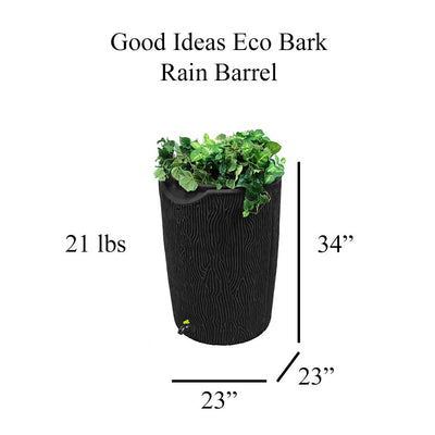 Impressions Eco Bark 50 Gallon Rain Saver - Recycled Material