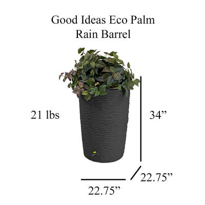 Impressions Eco Palm 50 Gallon Rain Saver - Recycled Material