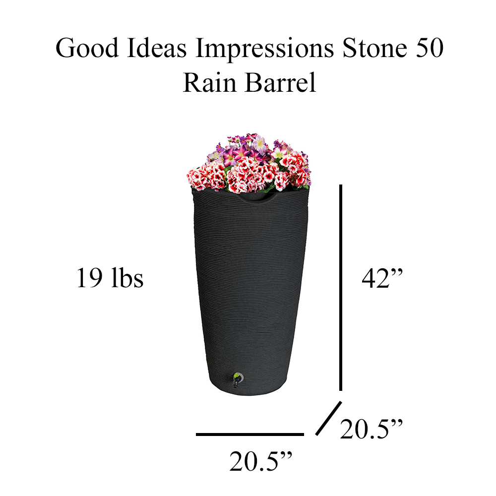 Impressions Eco Stone 50 Gallon Rain Saver - Recycled Material