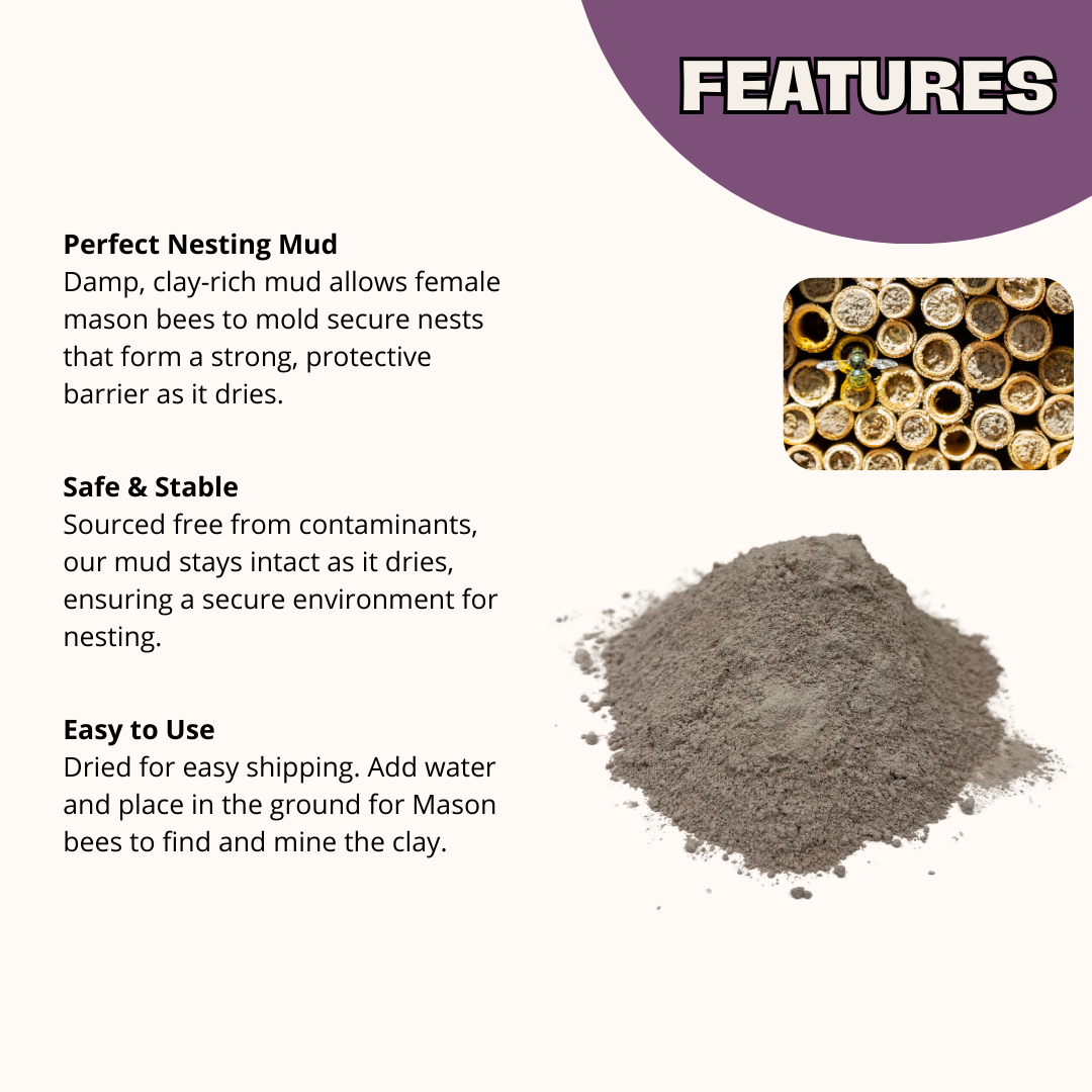 Spring Mason Bee Mud Mix