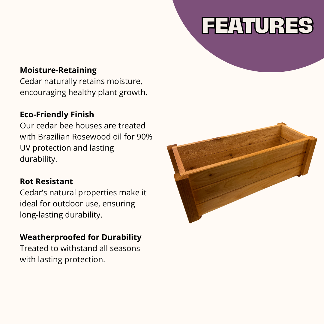 Seasonal Serenity Cedar Planter