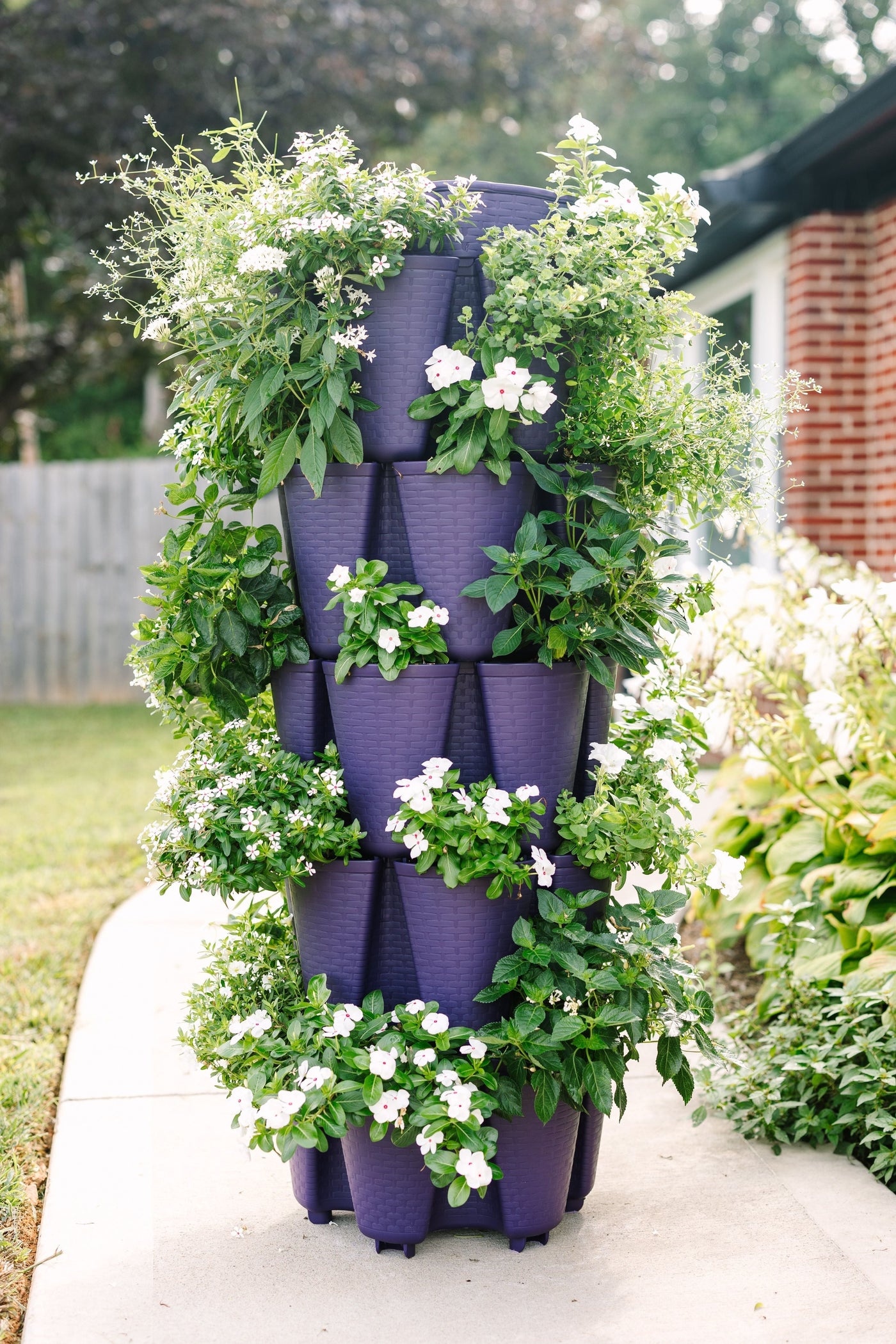 5 Tier GreenStalk Garden Original Vertical Planter - Basket Weave Texture 