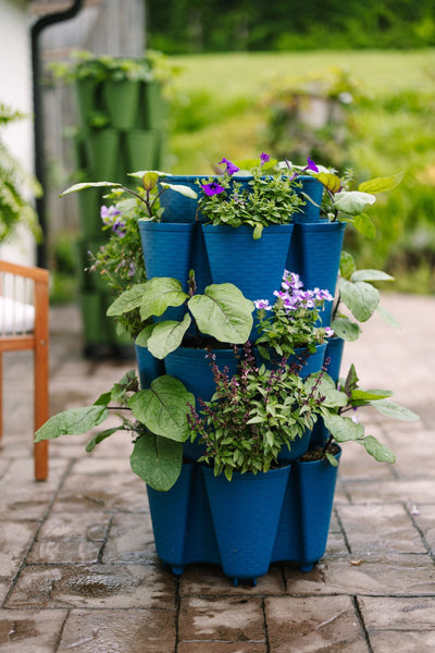 3 Tier GreenStalk Garden Original Vertical Planter - Basket Weave Texture 
