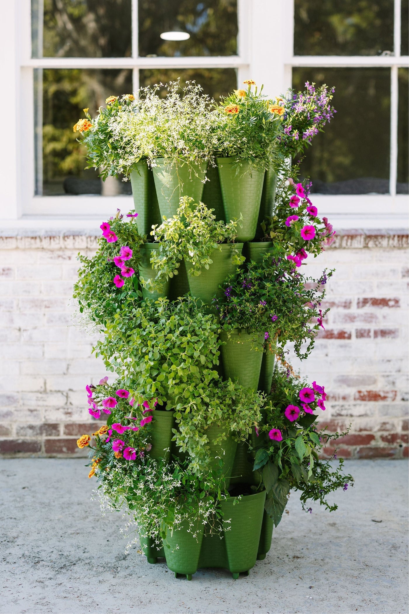 5 Tier GreenStalk Original Vertical Planter - Basket Weave Texture 