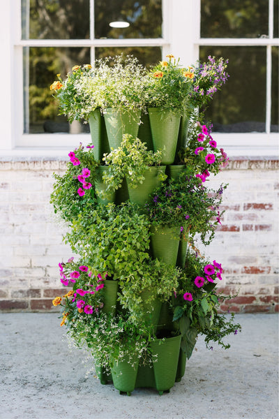 5 Tier GreenStalk Original Vertical Planter - Basket Weave Texture 